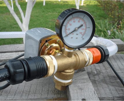 Arrosage avec un capteur de pression d'eau