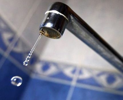 L'eau dans le pays est terminée