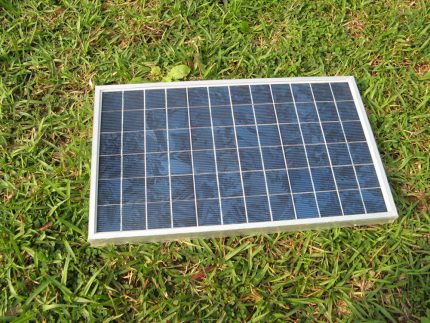 Variant of an energy generator for a device of a volatile concrete septic tank Solar battery