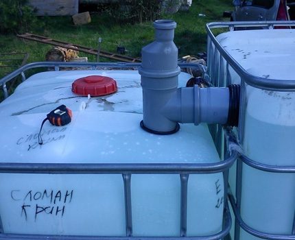 Un robinet cassé n'est pas un obstacle pour une fosse septique