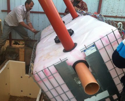 Installation d'une fosse septique maison