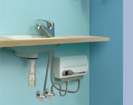 Emplacement d'installation du chauffe-eau sous pression