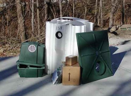 Fosseptik tankına dayalı kanalizasyon inşaatı için hızlı RetroFAST Modeli