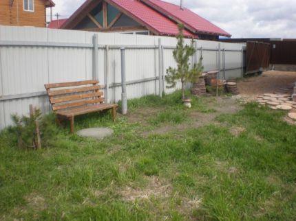 Septik tank kurulumunun görünümü Hızlı Kurulu septik tankın görünümü