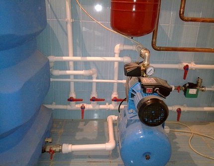 Station de pompage comme booster