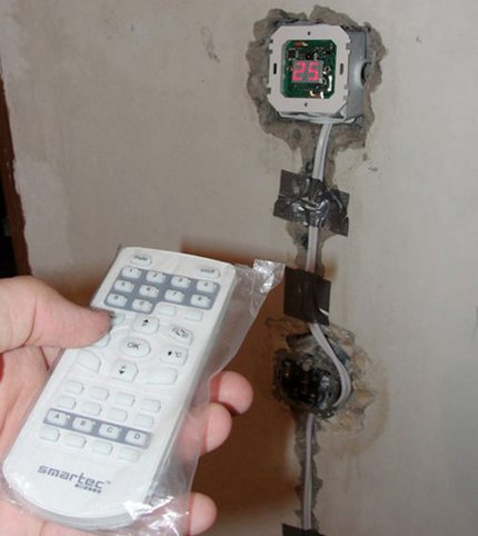 Überprüfen der Verbindung des warmen Infrarotbodens Überprüfen der Funktion des Geräts