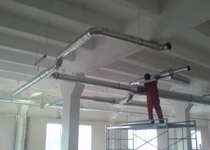 Installation of chimneys