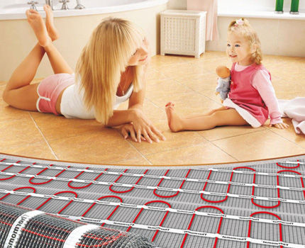 Qual o melhor aquecimento do piso elétrico para instalação em uma sala de estar Sistema de termostato