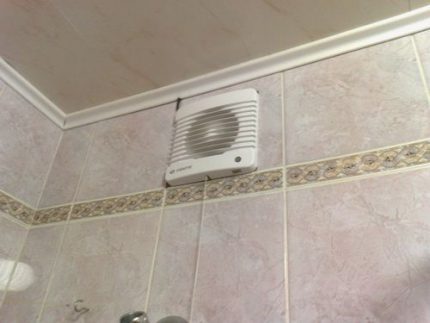 Le ventilateur empêche le nettoyage imprévu de la ventilation Ventilateur de salle de bain
