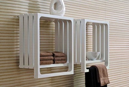 Original electric heated towel rails for the bathroom: which one to choose Electric towel warmer design