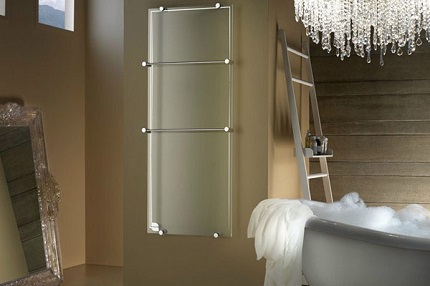 Which electric heated towel rail will look better in the bathroom Designer models