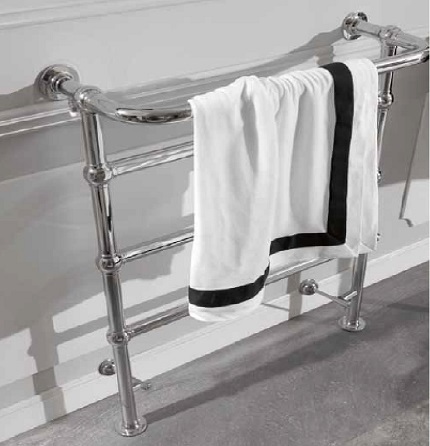 Floor-mounted electric bath towel warmer Heated towel rail