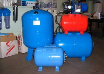 Opções de instalação do acumulador de armazenamento de água Tipos de acumuladores