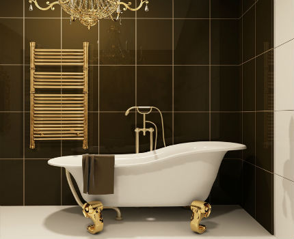 Exklusiver beheizter Handtuchhalter