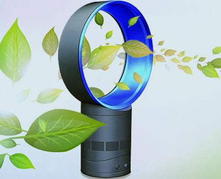 Ventilateur sans ventilateur avec des fonctionnalités supplémentaires Aromatisation et ionisation des flux d'air