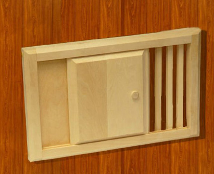 Exhaust and air inlet with valve