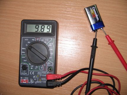 Überprüfen Sie die Stromleitung des elektrisch beheizten Handtuchhalters Multimeter mit Sonden
