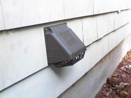 Vanne de ventilation Ventilation dans le mur