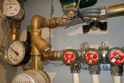 Connexions filetées de l'unité de mélange