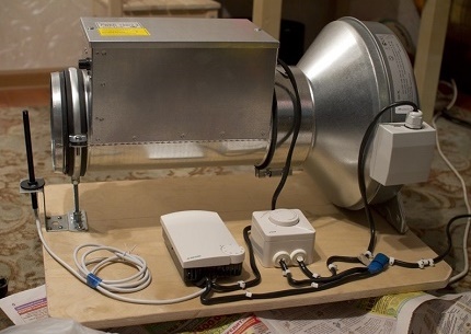 How to make a large-sized fan heater yourself Heat gun