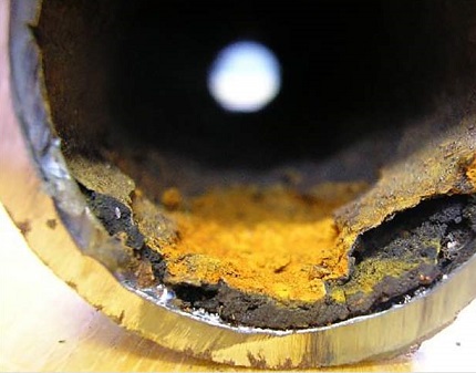 Rouille sur les murs