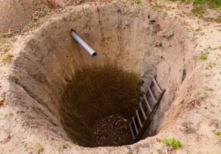 Poço para uma fossa de pneus Poço da fundação