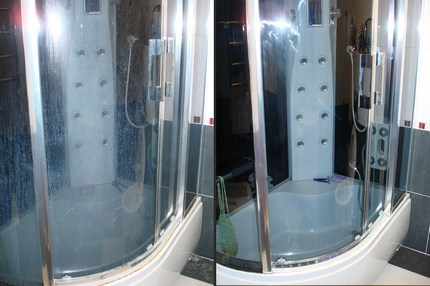 Glass before and after processing