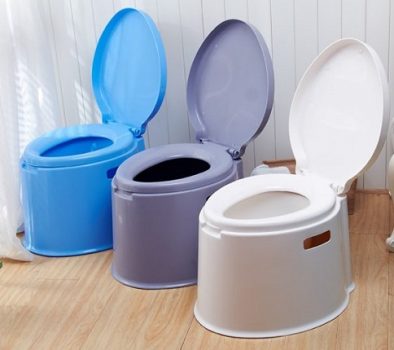 Chalets de toilettes droites Toilette à chasse d'eau