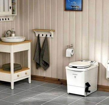 Placard sec comme alternative aux toilettes de campagne Placard sec pour une résidence d'été