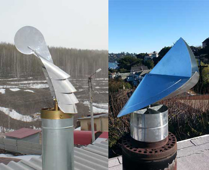 Como instalar um defletor na chaminé de uma casa particular Aberturas de chaminé de um andar