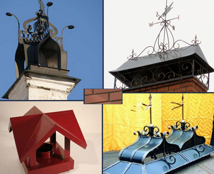 Projeto de ventilação da chaminé Variantes de chaminé