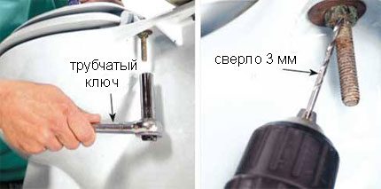 Comment retirer le couvercle des toilettes Démontage des boulons de toilette bouillis