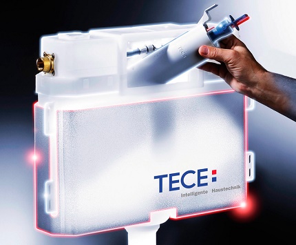 Réparation du réservoir d'installation de WC intégré Schéma du réservoir intégré