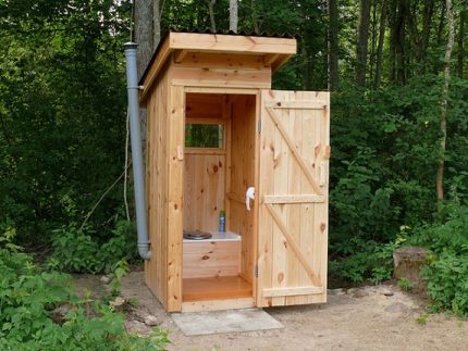 Toilette de campagne en bois sans WC WC en bois