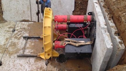 Poinçonnage sans tranchée Poussée du sol