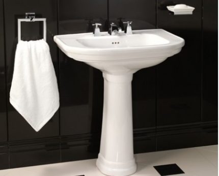 Easy to install tulip shell Installation of a tulip sink