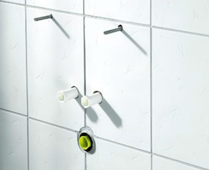 How to install a tulip sink with brackets Wall prepared for hanging the bowl