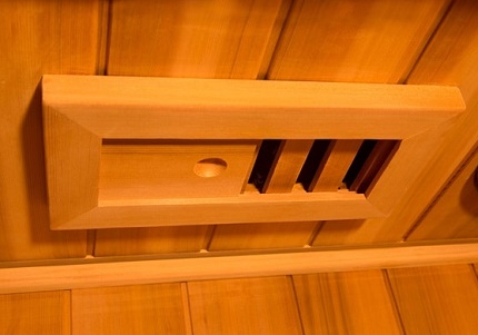 Ouvertures d'air d'alimentation avec vannes Trou d'alimentation dans le bain