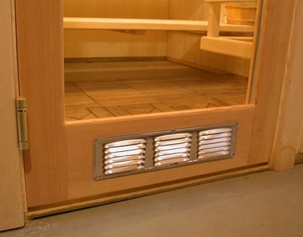 Grille pour organiser les ouvertures d'alimentation en air dans le bain Barres métalliques pour le bain