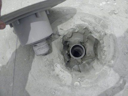 Drain de douche vertical