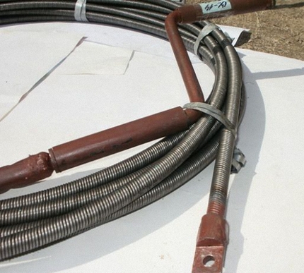 Comment nettoyer les toilettes avec un câble à ressort Exemple d'outil à ressort