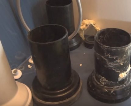 Short installation pipes