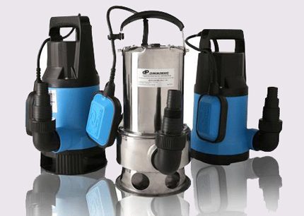 Assortiment de pompes fécales