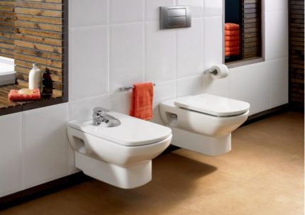 Rules for installing a bidet in the bathroom Bidet Mounted Model