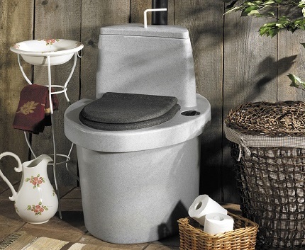 The choice of a compact country dry closet Compact country dry closet