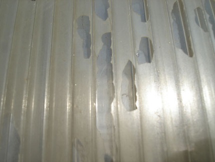 Déformation du polycarbonate