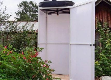 Place pour une douche extérieure