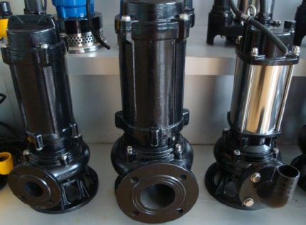 Pompes à eaux usées