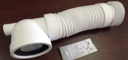 Corrugação para o banheiro