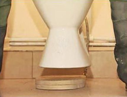 Tuvaletin tafta bir şekilde monte edilmesi